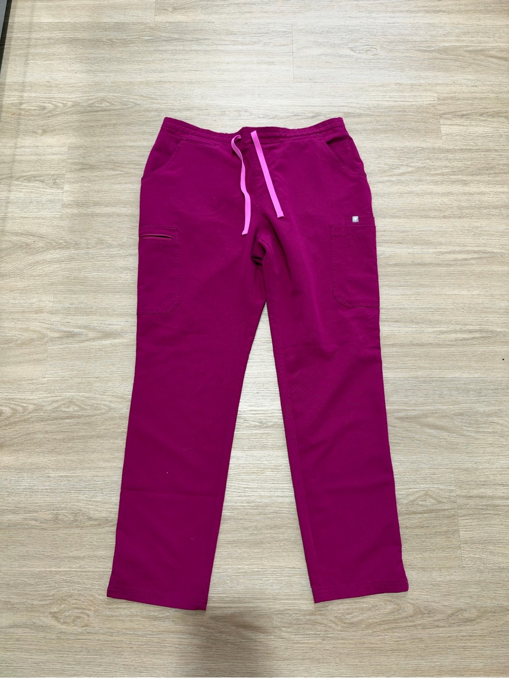 FIGS Technical Collection Straight Leg Pants in Pink Size Large